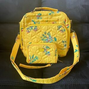 Lug Ranger crossbody and Rodeo wallet in Bouquet Yellow